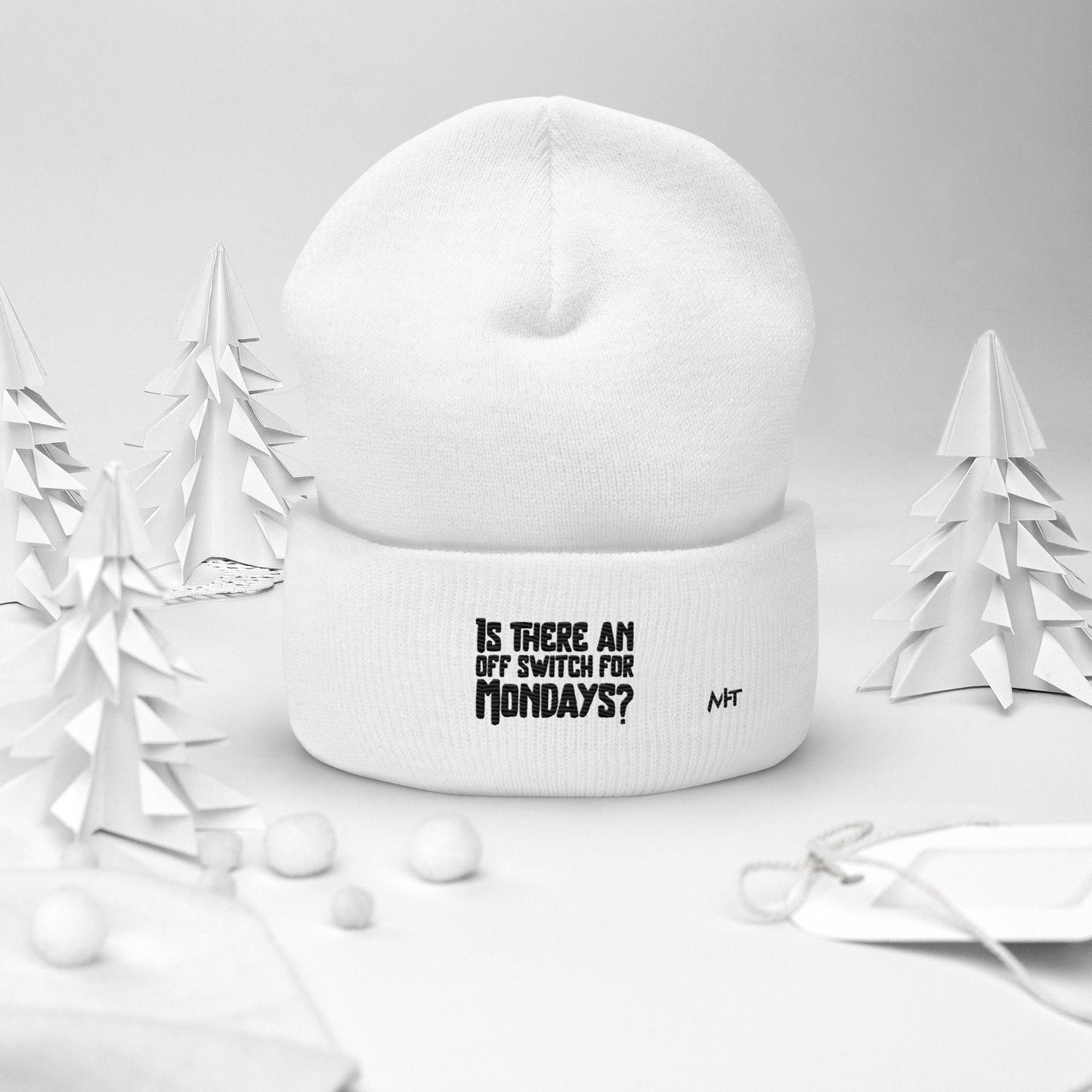 Is there an OFF switch for Mondays? - Cuffed Beanie by DarkByteGear