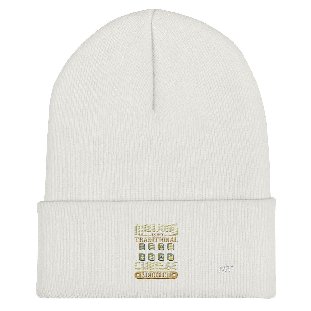 Mahjong is my Traditional Chinese Medicine - Cuffed Beanie by DarkByteGear