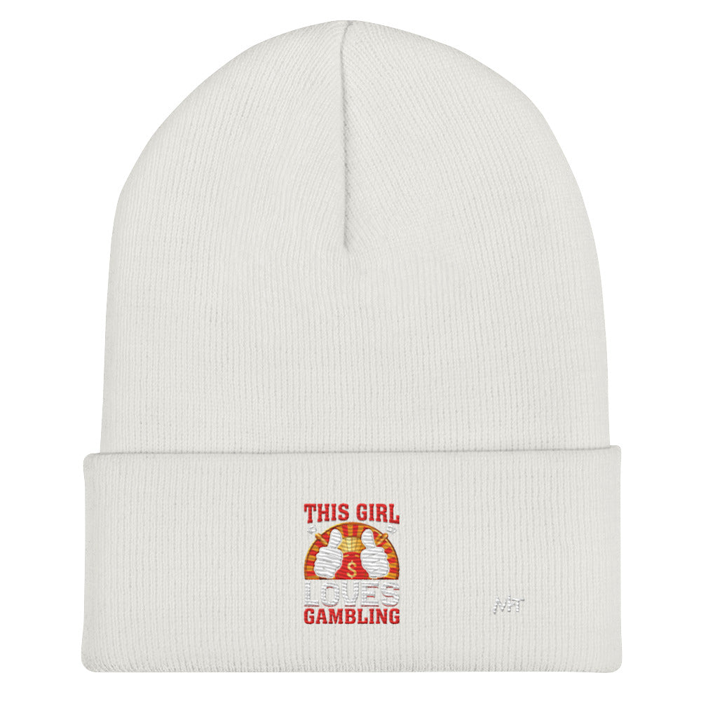 This Girl Loves Gambling - Cuffed Beanie by DarkByteGear