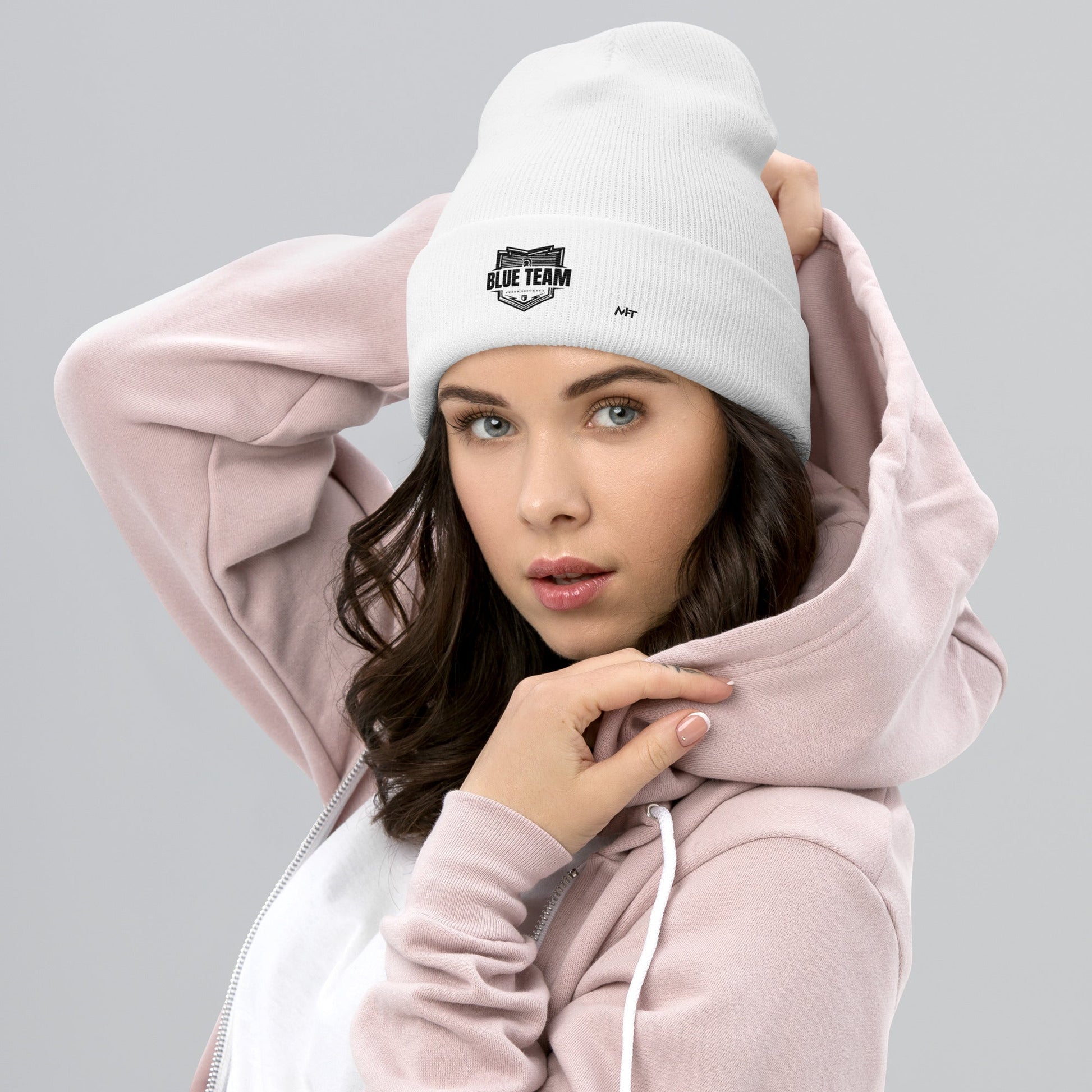 Cyber Security Blue Team V1 - Cuffed Beanie by DarkByteGear