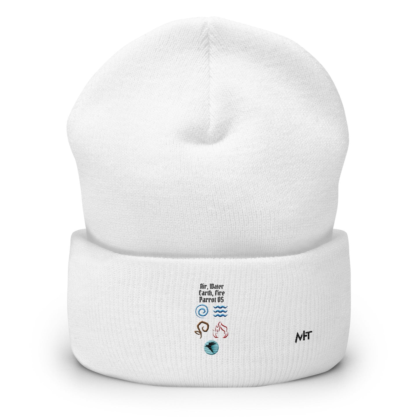 Air, Water, Earth, Fire, Parrot OS - Cuffed Beanie by DarkByteGear
