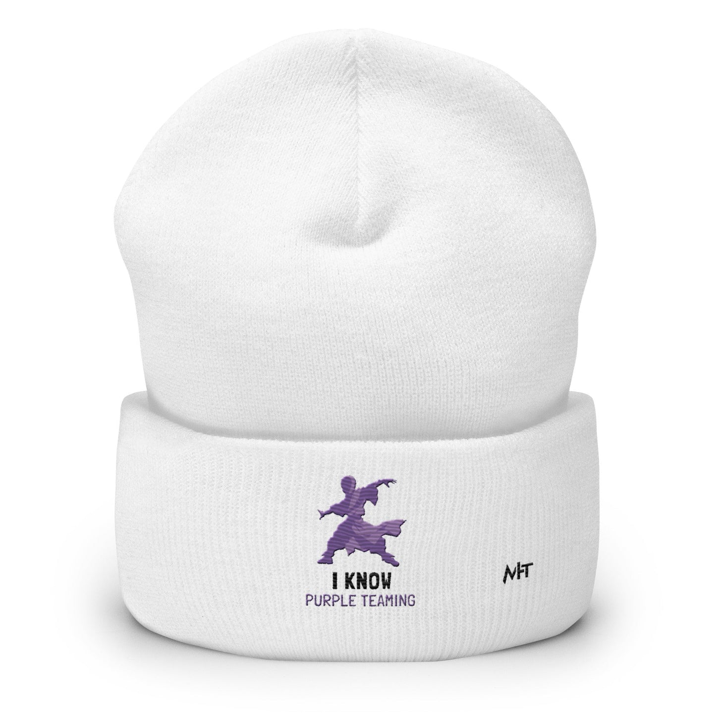 I Know Purple Teaming - Cuffed Beanie by DarkByteGear