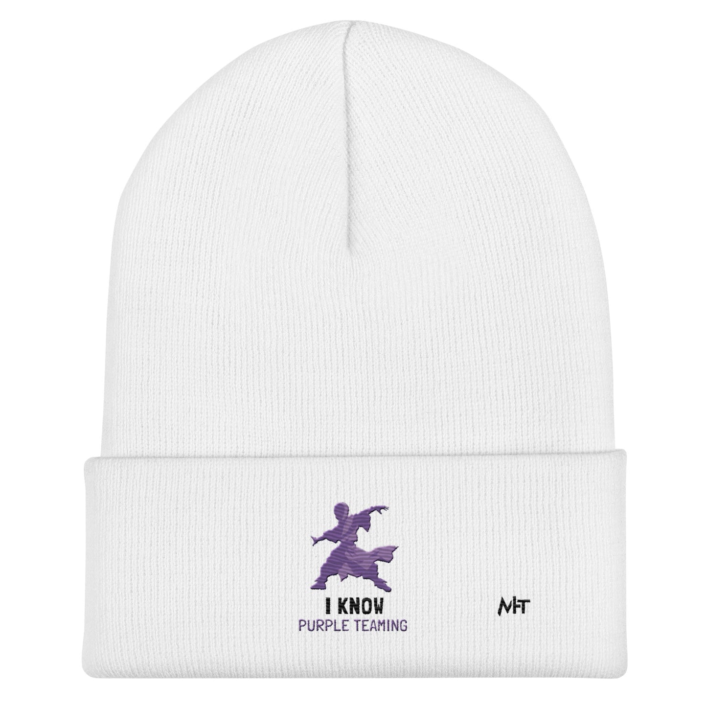 I Know Purple Teaming - Cuffed Beanie by DarkByteGear