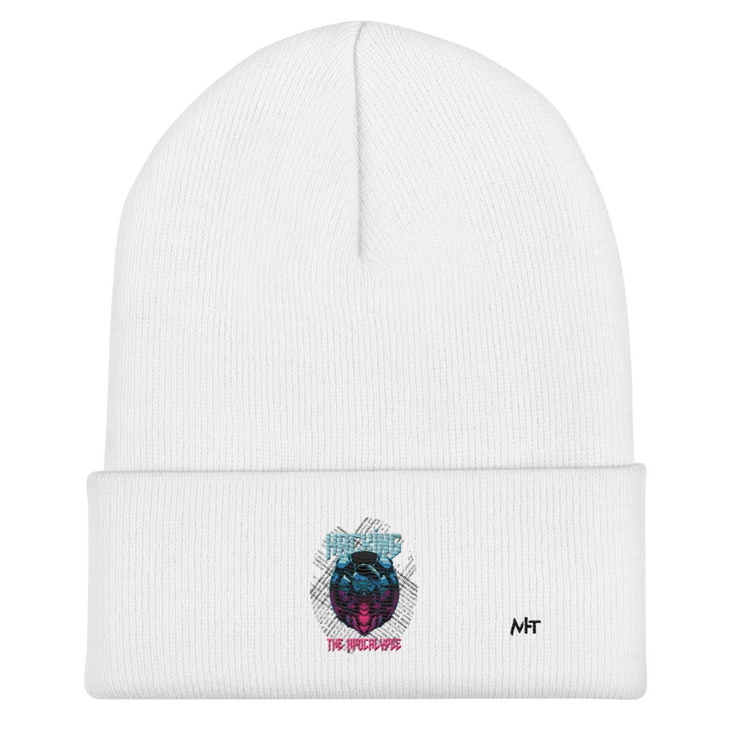 Hacking the apocalypse V2 - Cuffed Beanie by DarkByteGear
