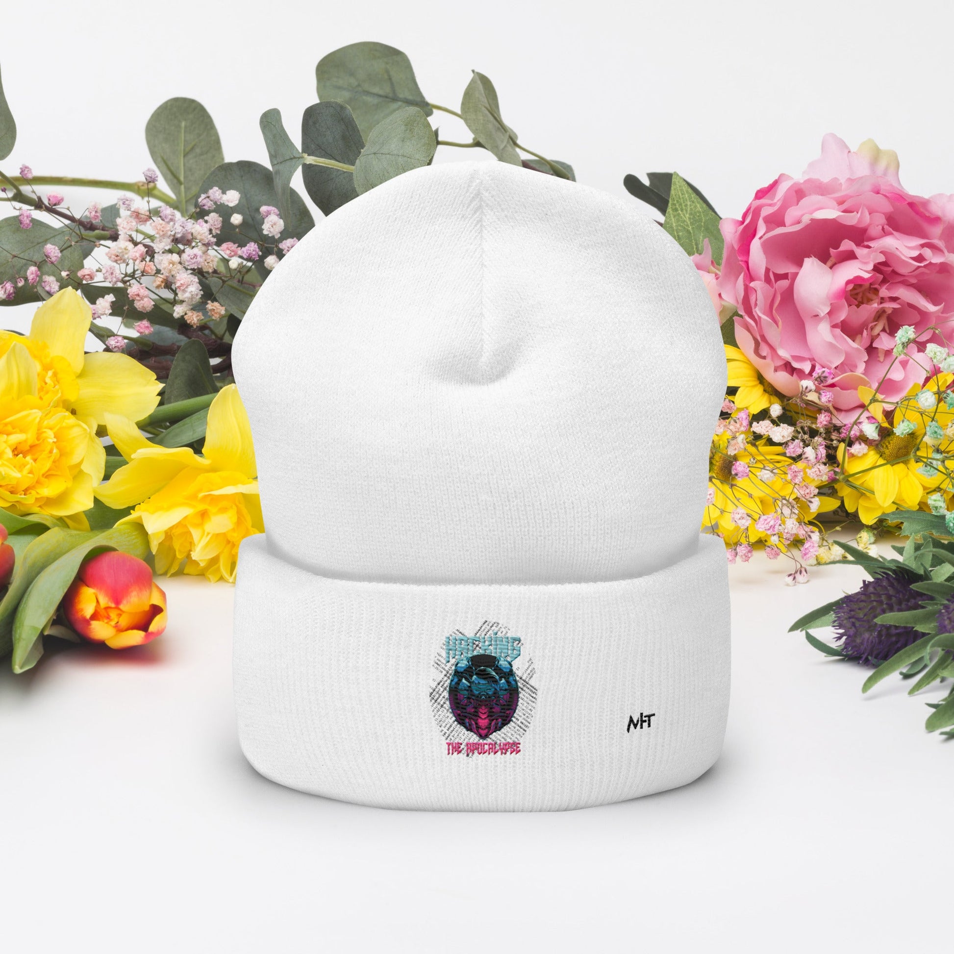 Hacking the apocalypse V2 - Cuffed Beanie by DarkByteGear