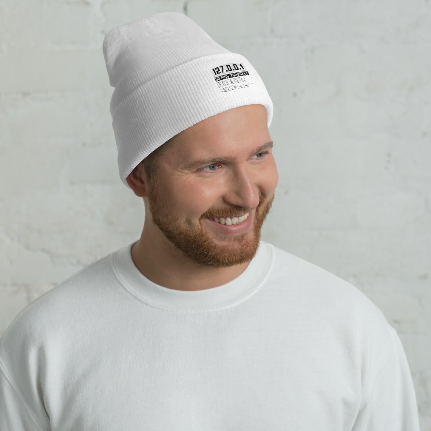 Go ping yourself - Cuffed Beanie by DarkByteGear
