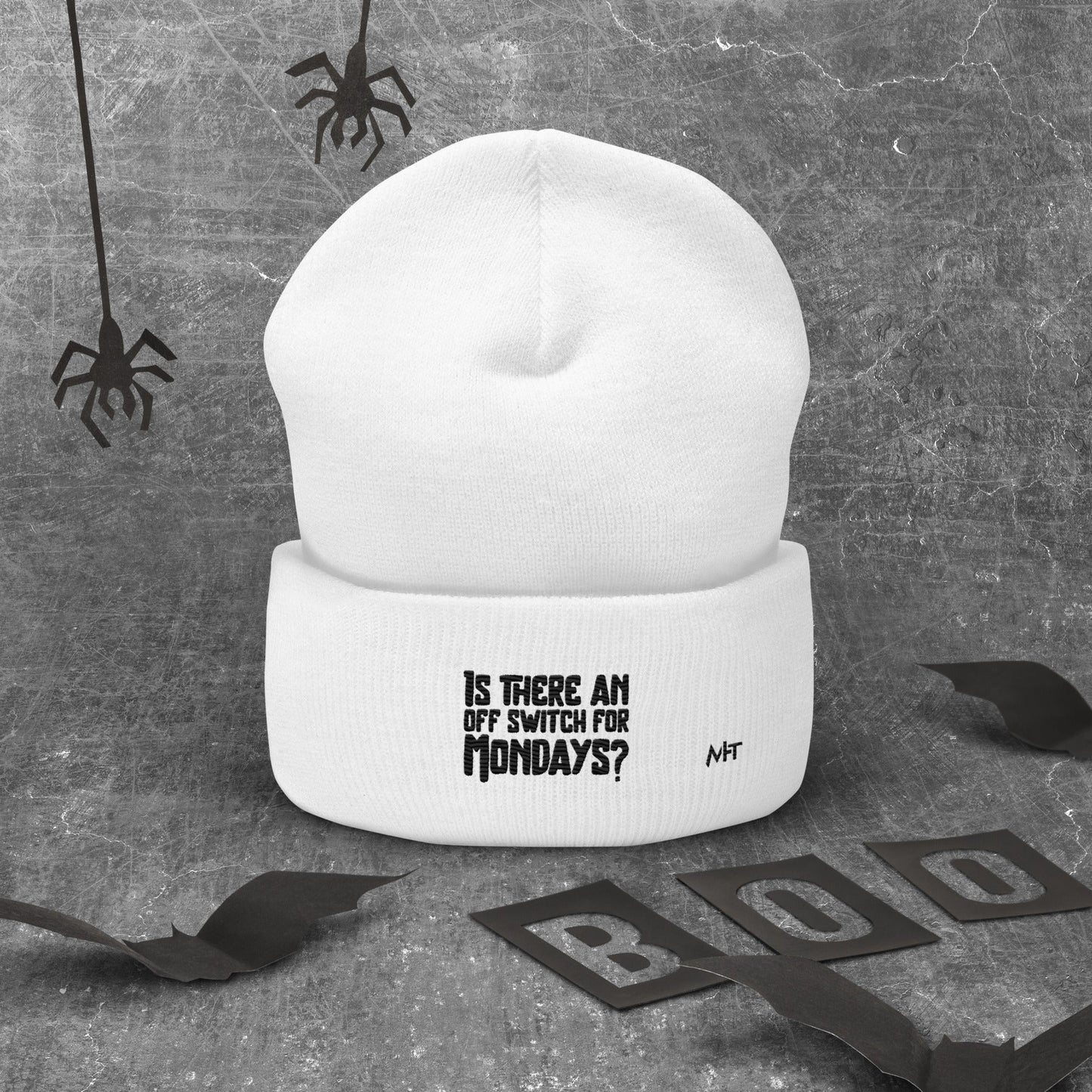 Is there an OFF switch for Mondays? - Cuffed Beanie by DarkByteGear