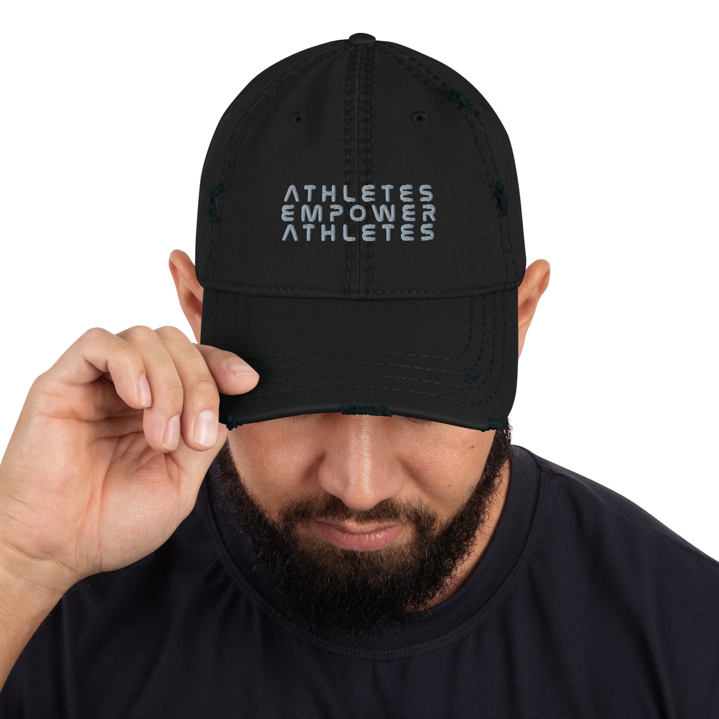 Athletes Empower Athletes - Distressed Dad Hat by DarkByteGear