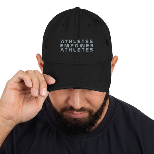 Athletes Empower Athletes - Distressed Dad Hat by DarkByteGear