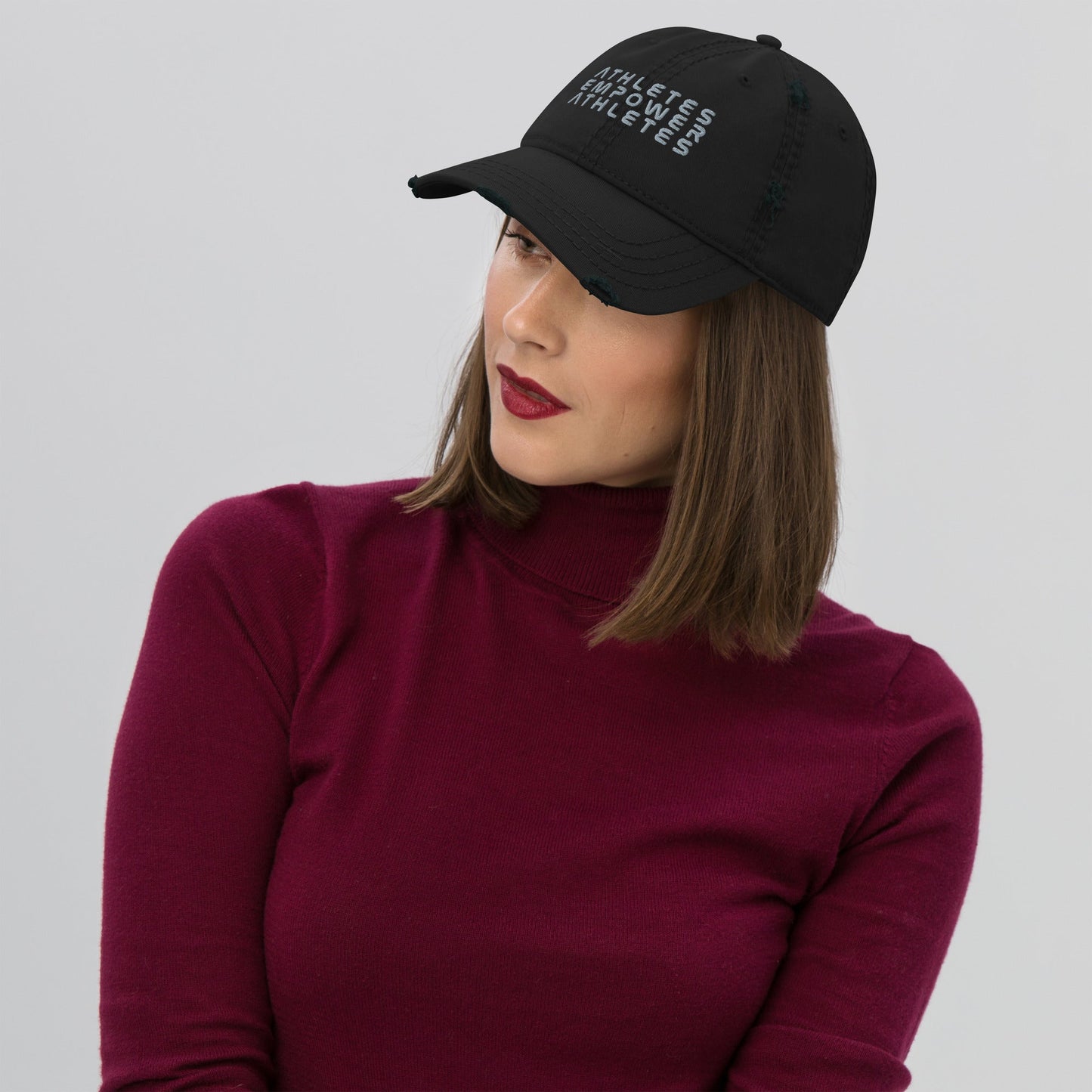 Athletes Empower Athletes - Distressed Dad Hat by DarkByteGear