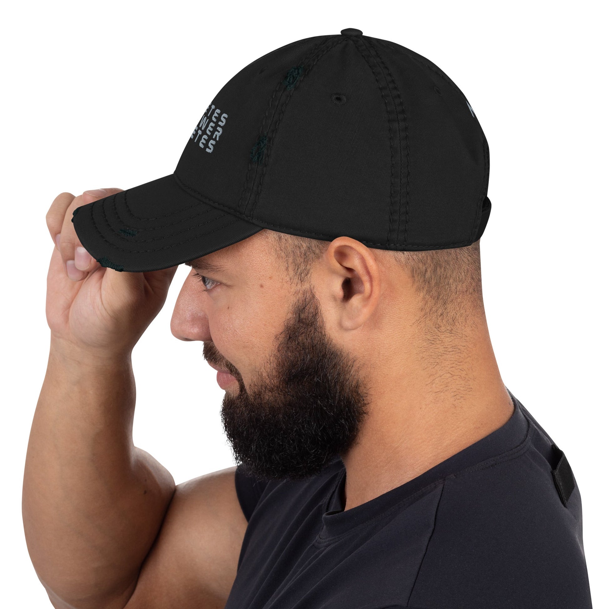 Athletes Empower Athletes - Distressed Dad Hat by DarkByteGear