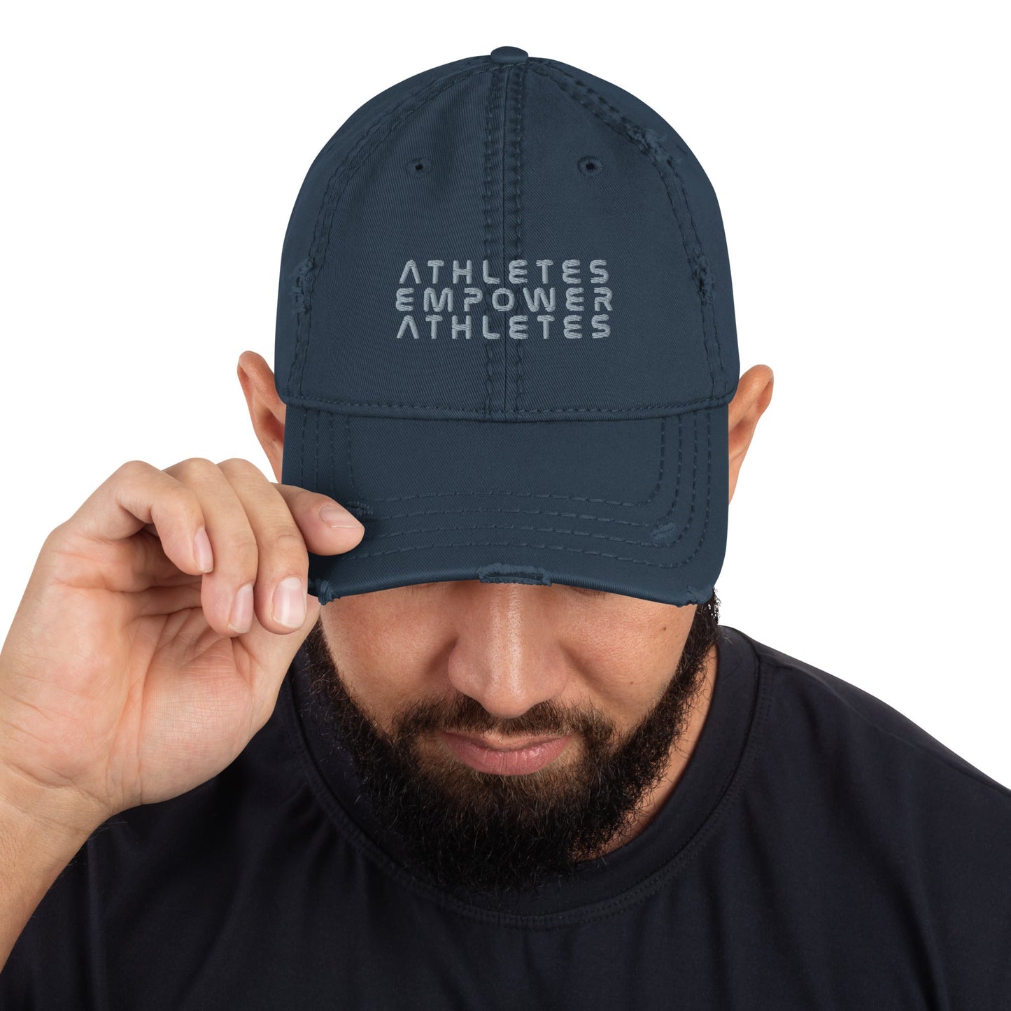 Athletes Empower Athletes - Distressed Dad Hat by DarkByteGear
