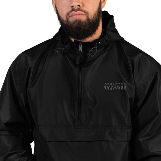 Athletes Empower Athletes - Embroidered Champion Packable Jacket by DarkByteGear