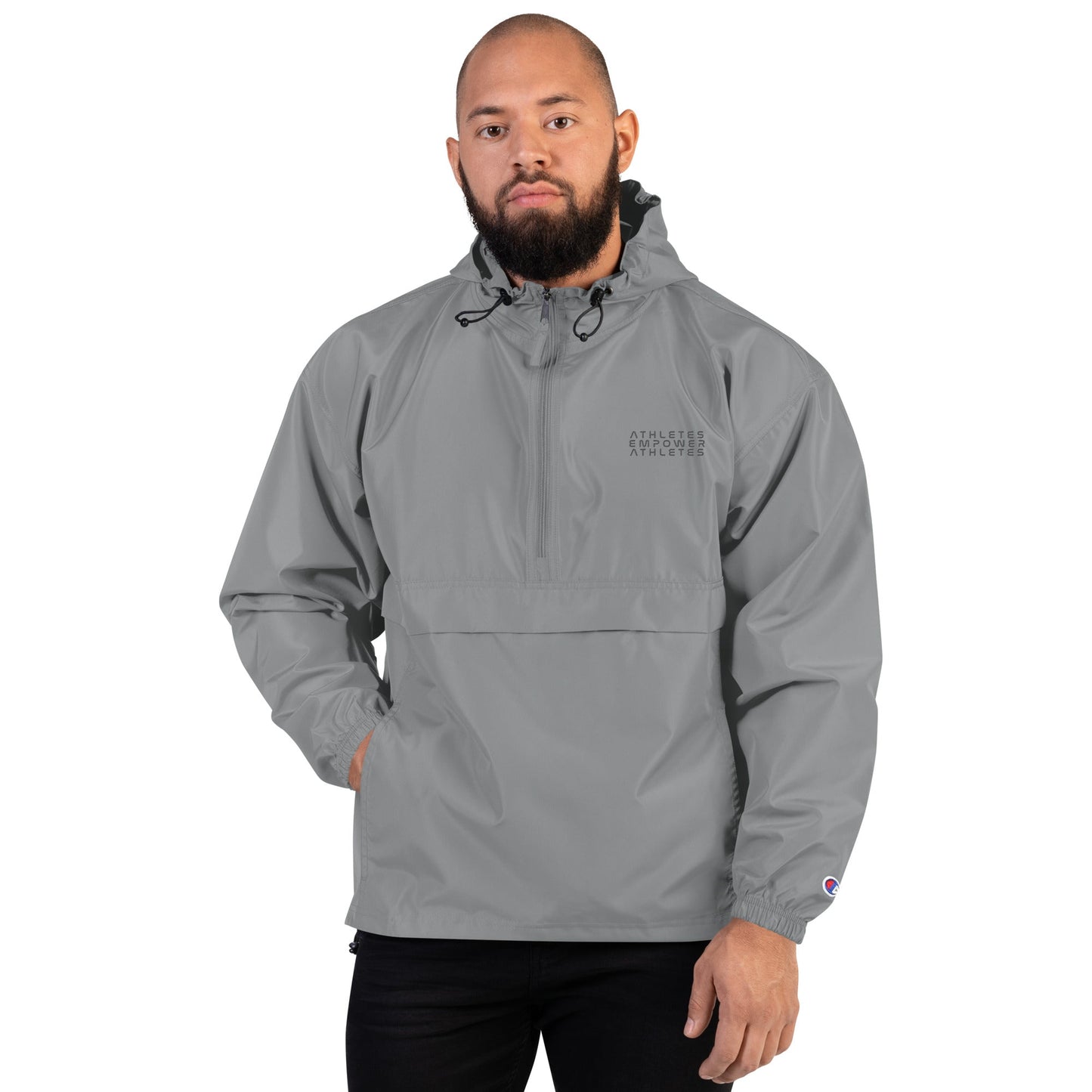 Athletes Empower Athletes - Embroidered Champion Packable Jacket by DarkByteGear