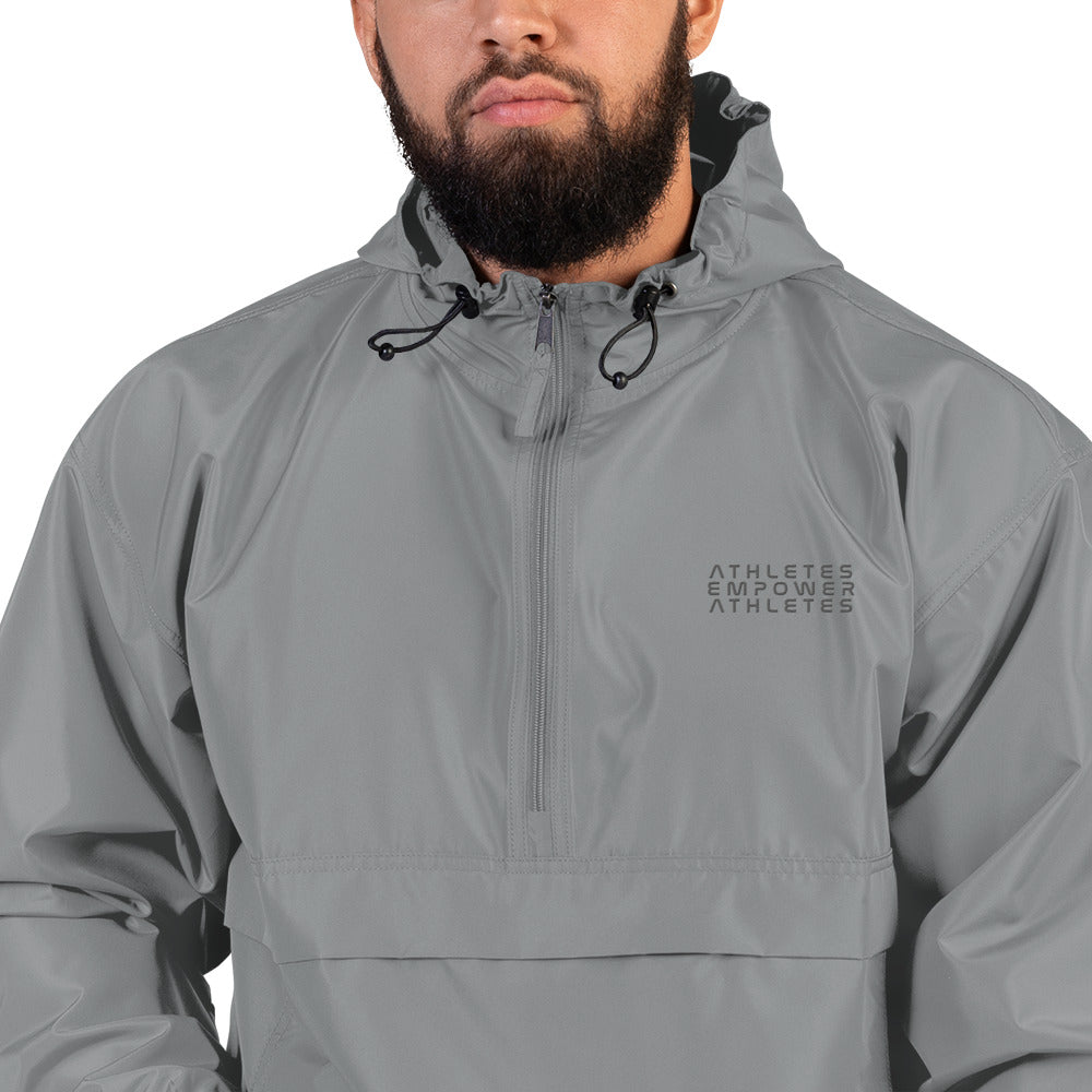 Athletes Empower Athletes - Embroidered Champion Packable Jacket by DarkByteGear