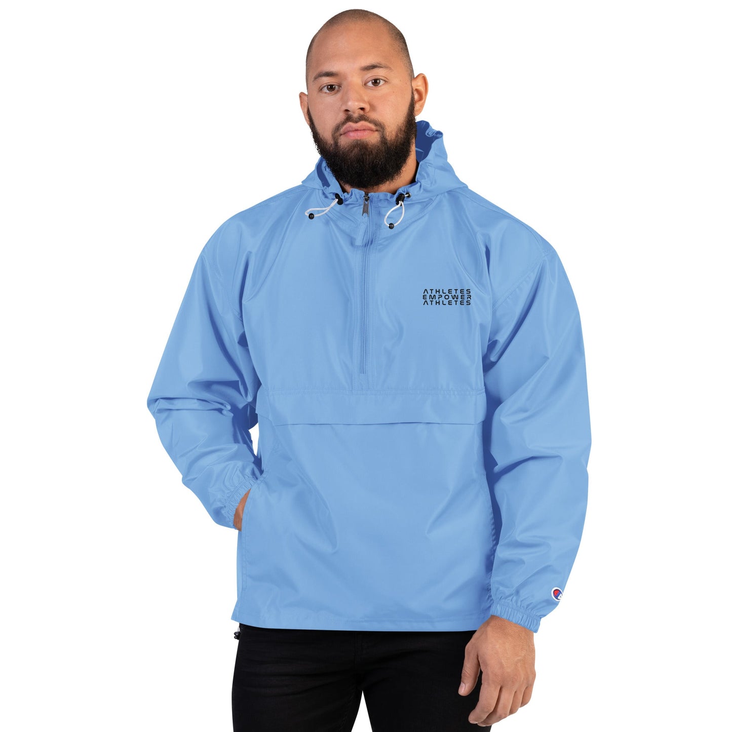 Athletes Empower Athletes - Embroidered Champion Packable Jacket by DarkByteGear