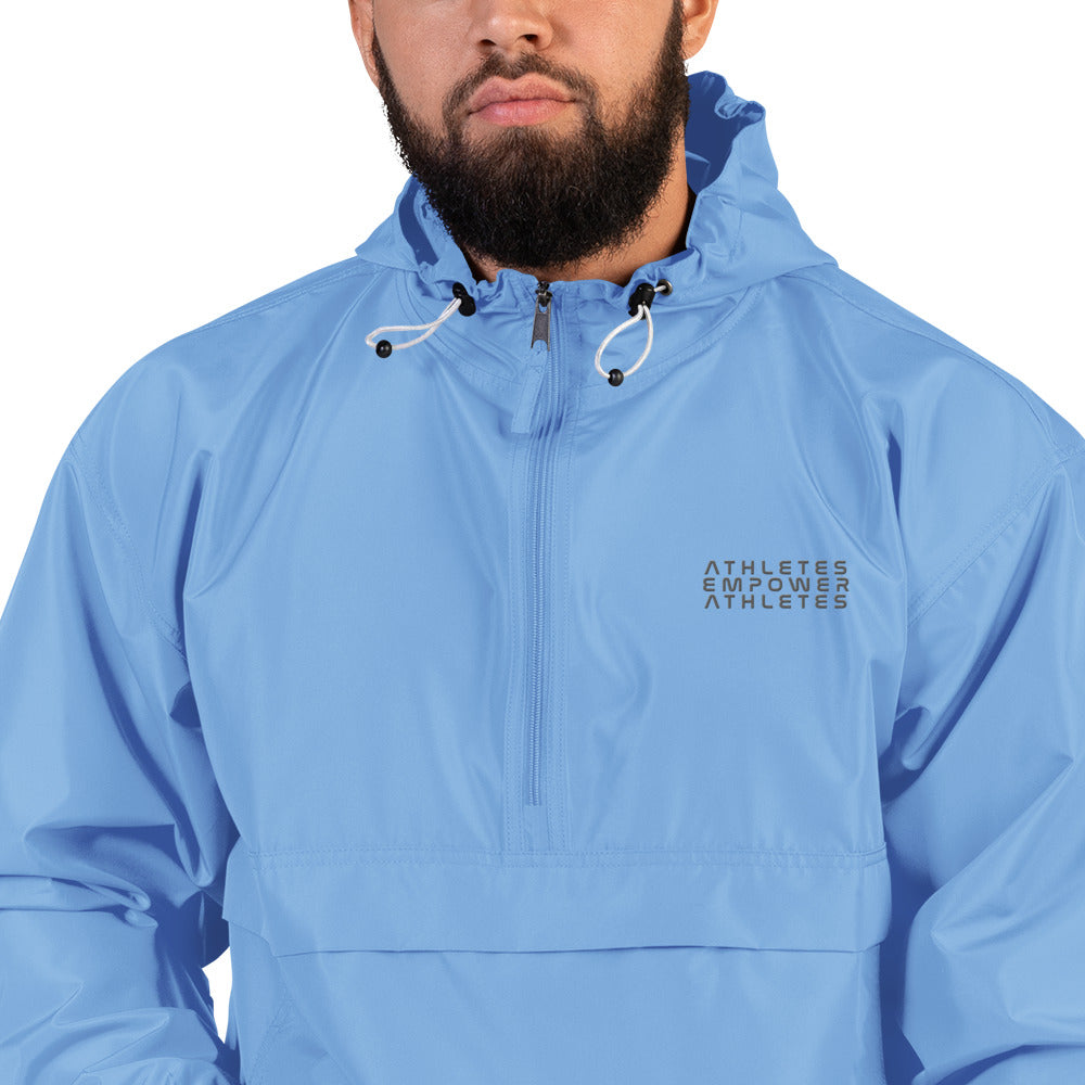 Athletes Empower Athletes - Embroidered Champion Packable Jacket by DarkByteGear