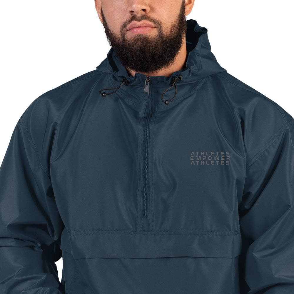 Athletes Empower Athletes - Embroidered Champion Packable Jacket by DarkByteGear