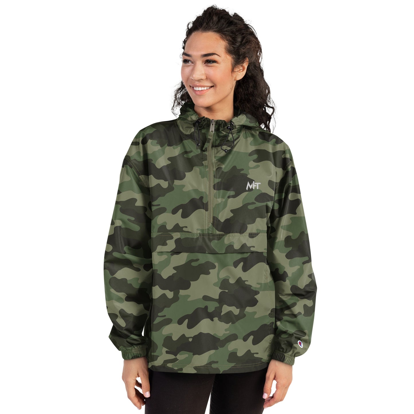 MHT - Embroidered Champion Packable Jacket by DarkByteGear