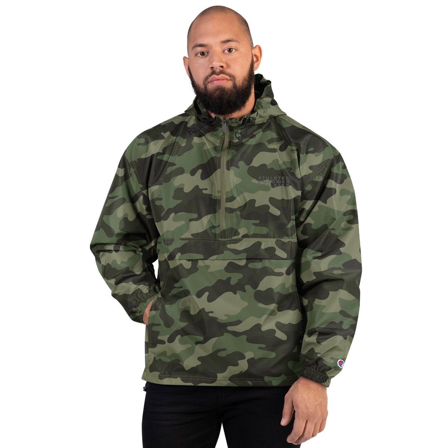 Athletes Empower Athletes - Embroidered Champion Packable Jacket by DarkByteGear