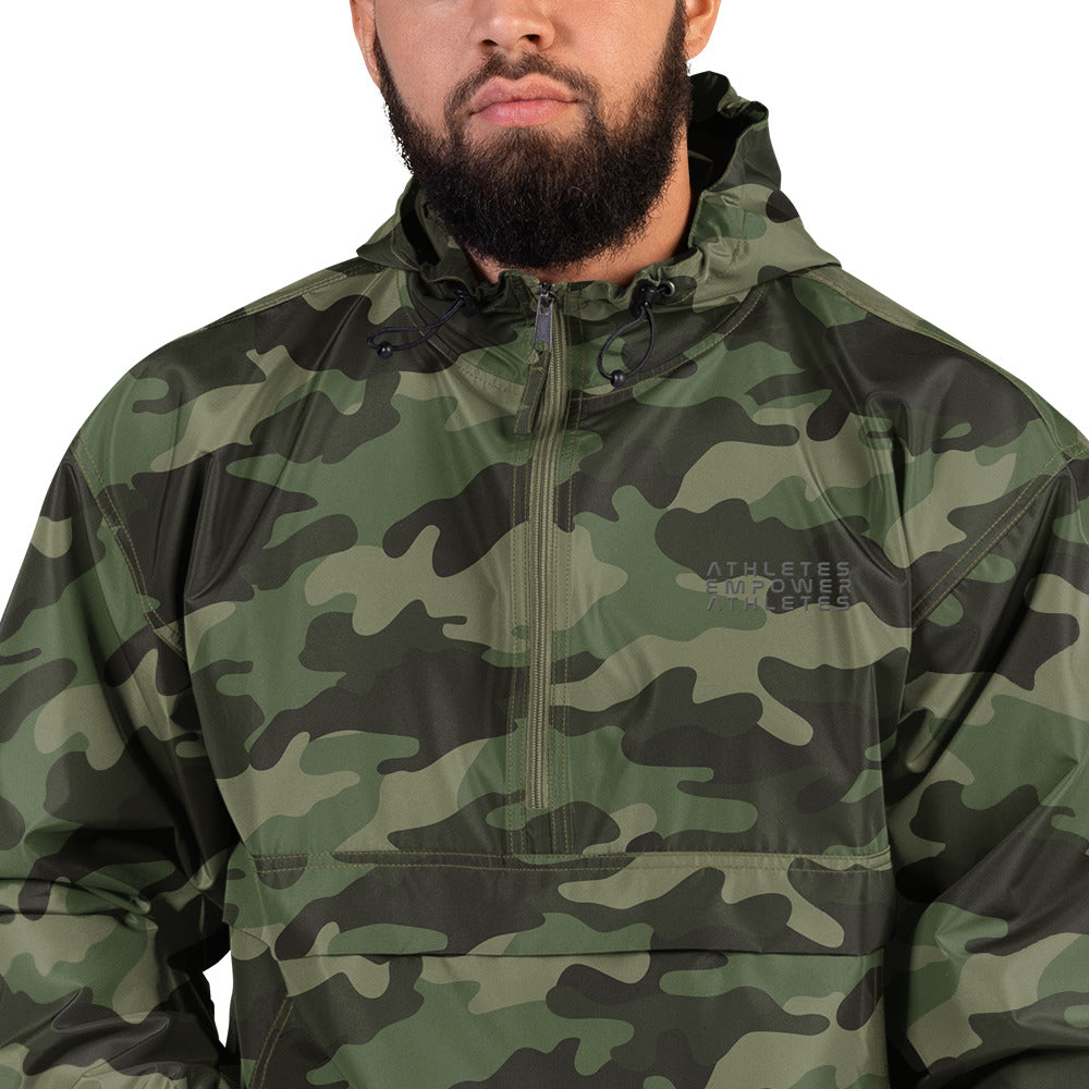 Athletes Empower Athletes - Embroidered Champion Packable Jacket by DarkByteGear