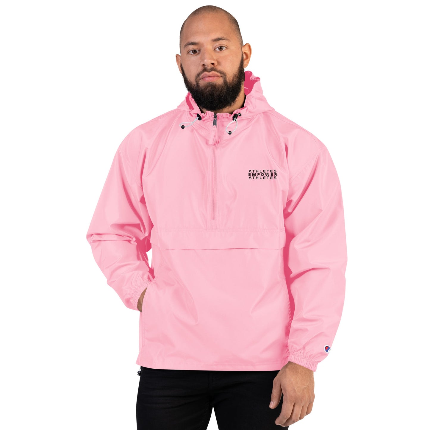 Athletes Empower Athletes - Embroidered Champion Packable Jacket by DarkByteGear