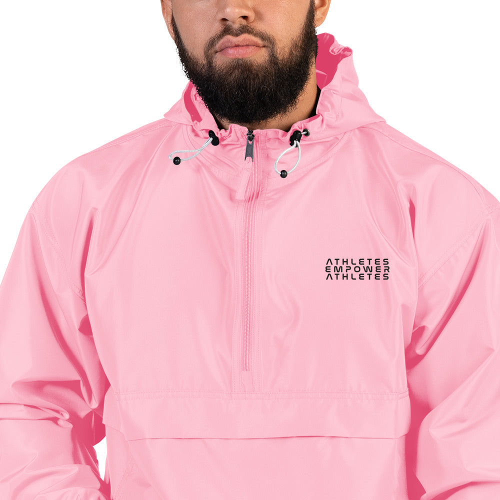 Athletes Empower Athletes - Embroidered Champion Packable Jacket by DarkByteGear