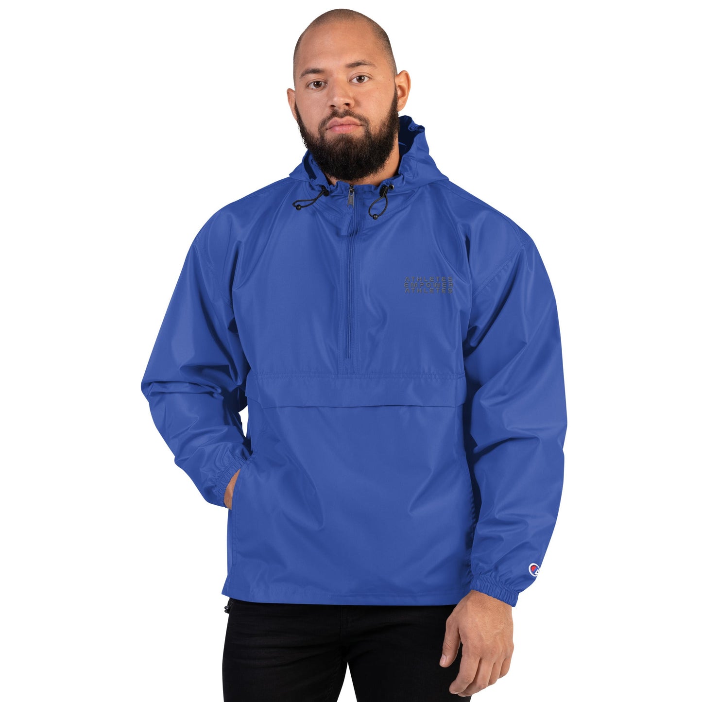 Athletes Empower Athletes - Embroidered Champion Packable Jacket by DarkByteGear