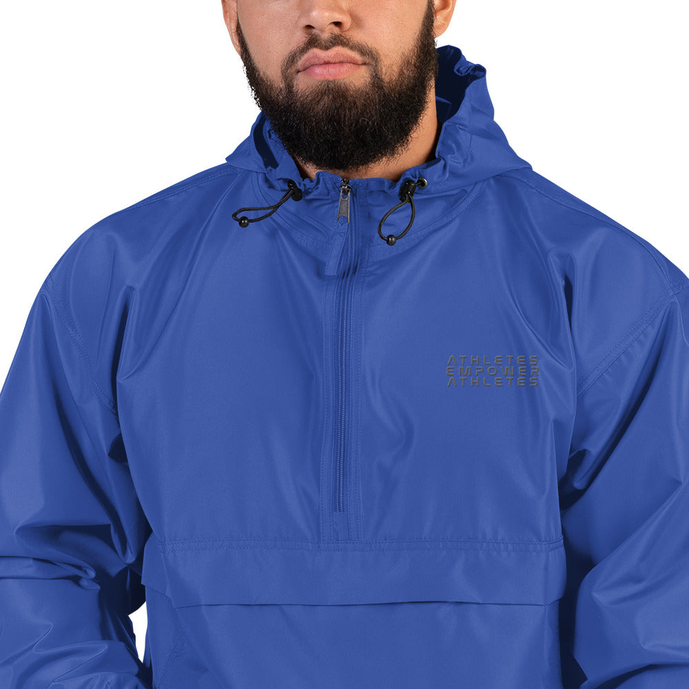 Athletes Empower Athletes - Embroidered Champion Packable Jacket by DarkByteGear