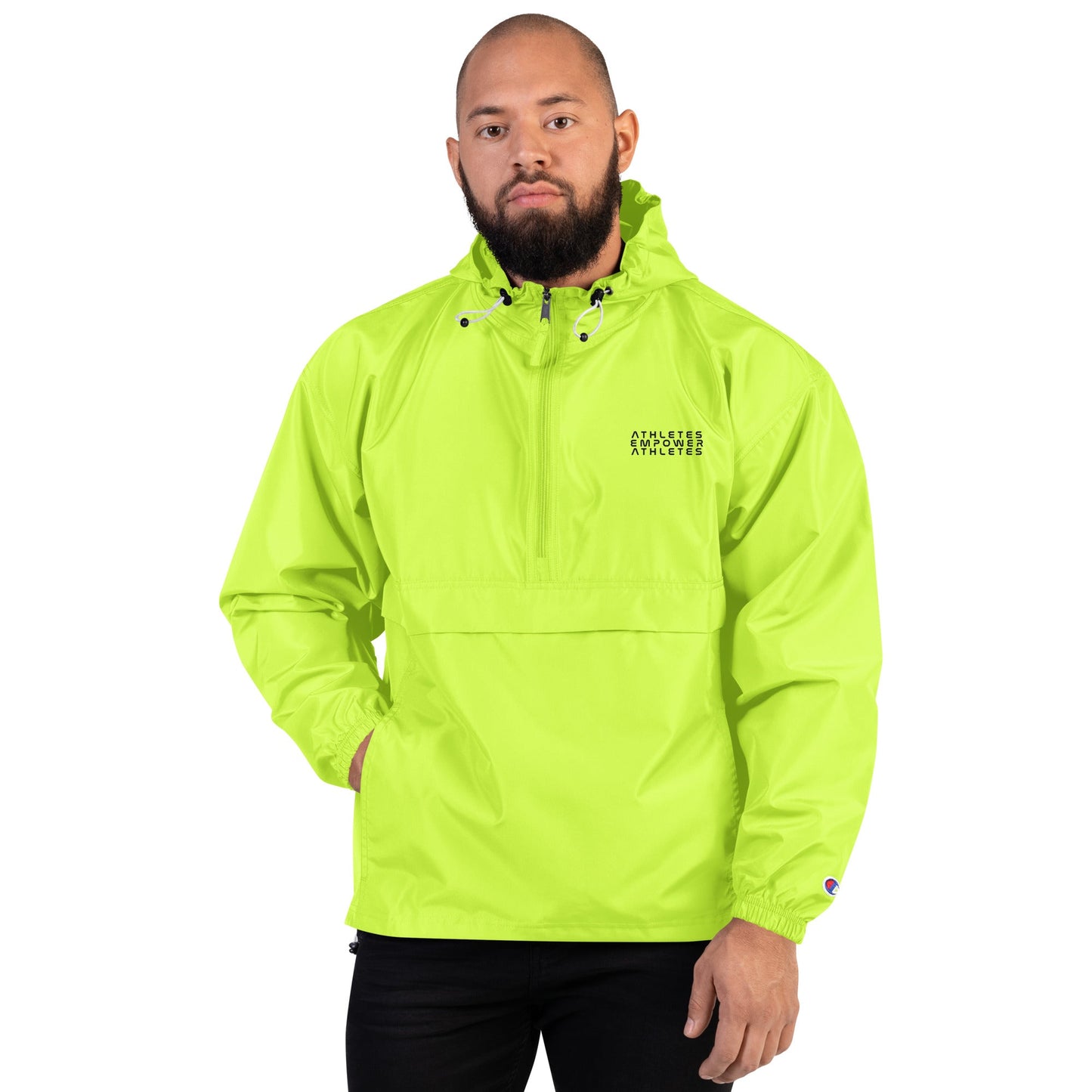 Athletes Empower Athletes - Embroidered Champion Packable Jacket by DarkByteGear