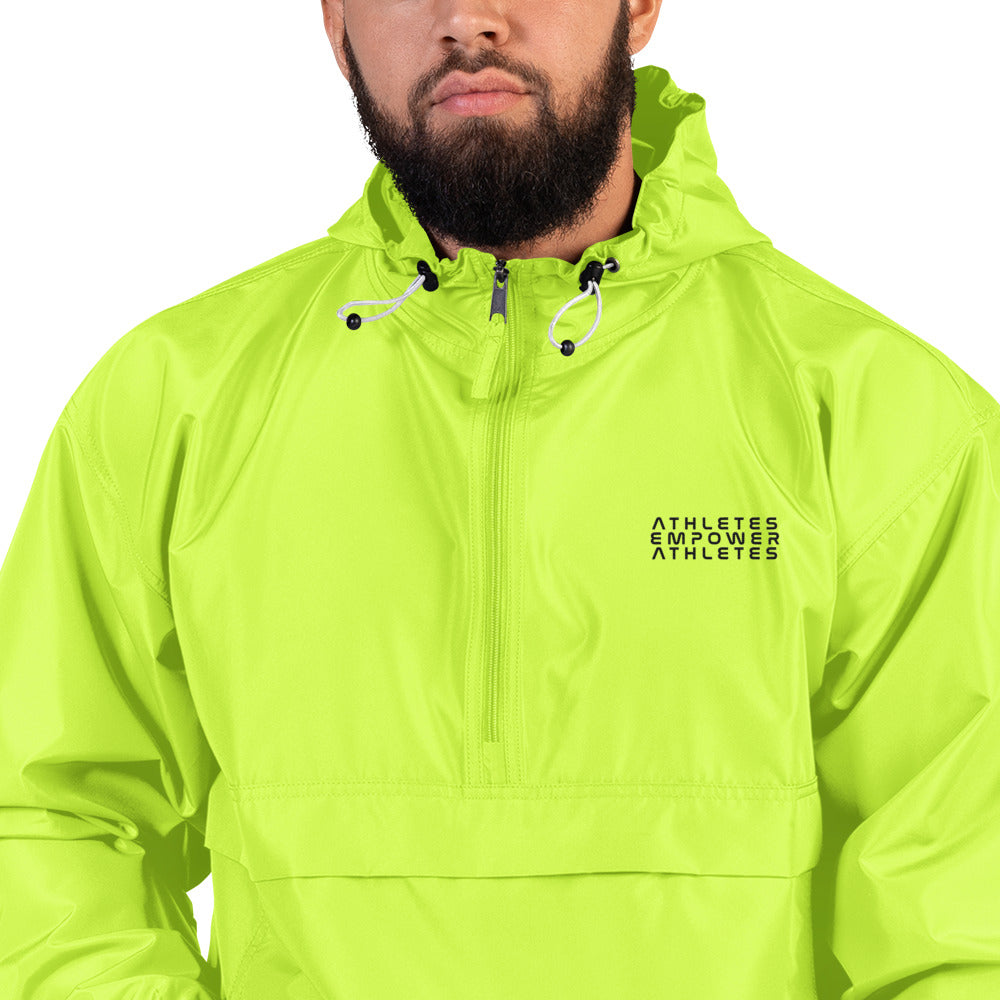 Athletes Empower Athletes - Embroidered Champion Packable Jacket by DarkByteGear