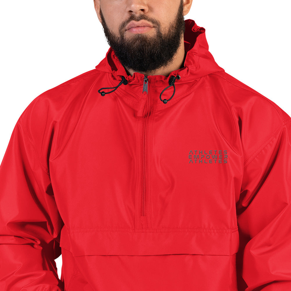 Athletes Empower Athletes - Embroidered Champion Packable Jacket by DarkByteGear