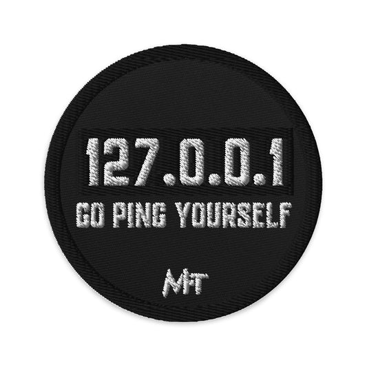 Go ping yourself - Embroidered patches by DarkByteGear