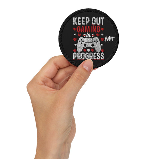 Keep out Gaming in Progress - Embroidered patches by DarkByteGear