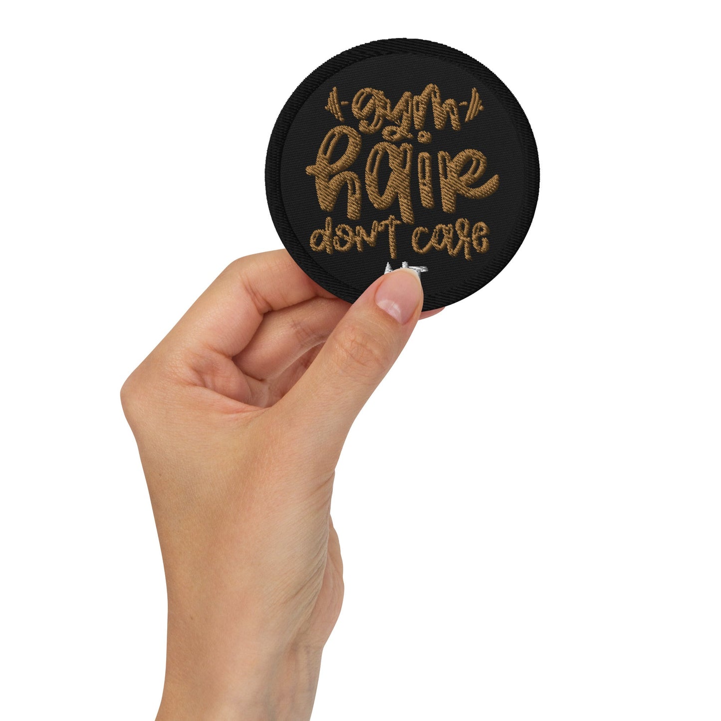 Gym Hair Don't Care - Embroidered patches by DarkByteGear