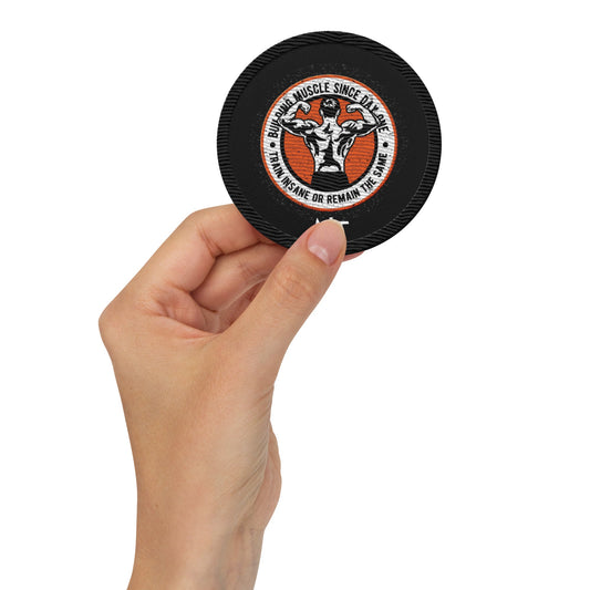 Building muscles since Day one - Embroidered patches by DarkByteGear