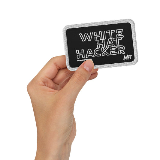 White Hat Hacker - Embroidered patches by DarkByteGear