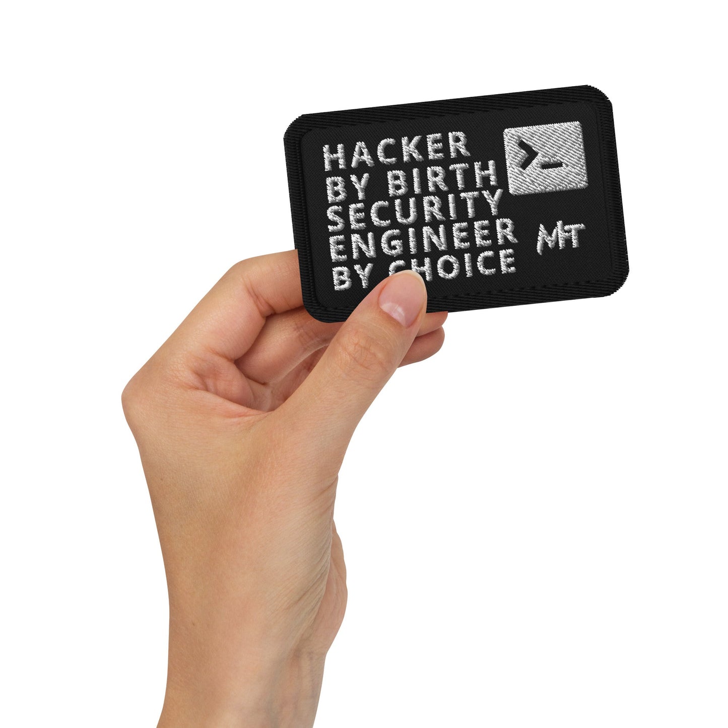 Hacker by birth Pentester by choice - Embroidered patches by DarkByteGear