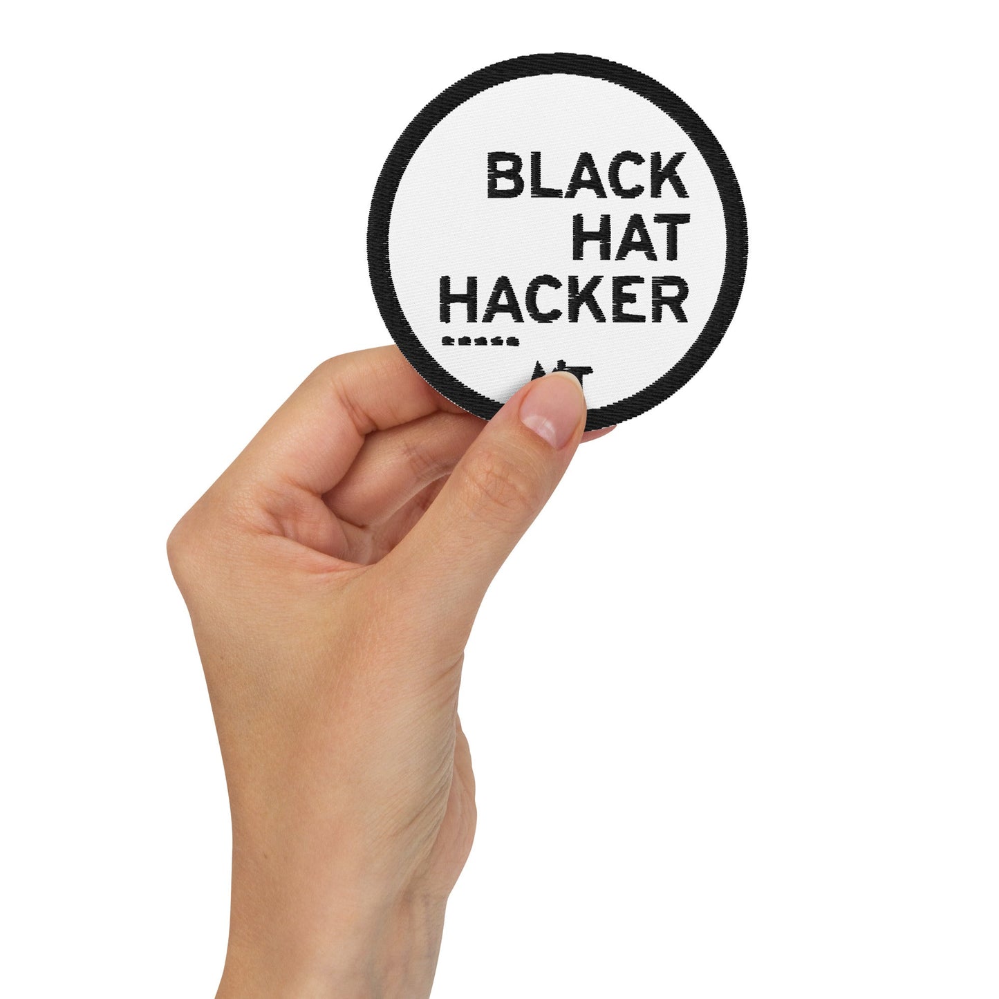 Black Hat Hacker V11 - Embroidered patches by DarkByteGear