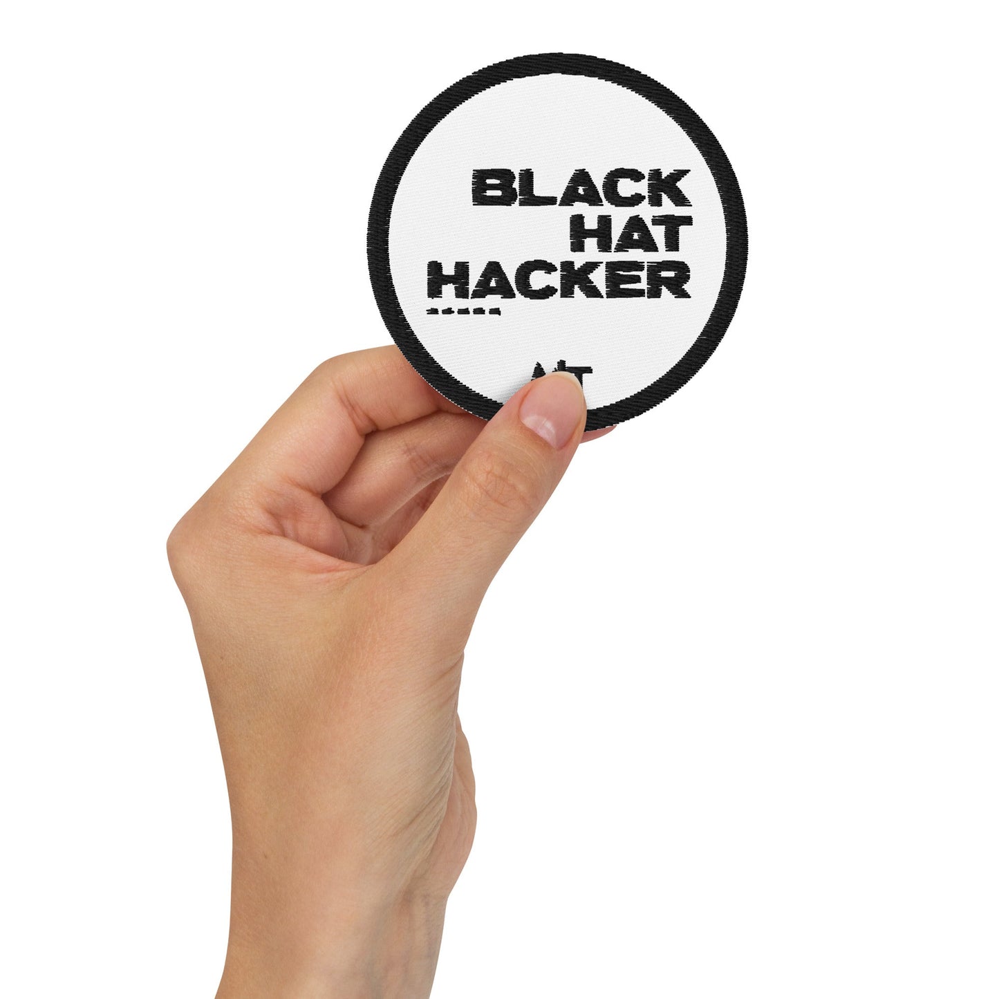 Black Hat Hacker V6 - Embroidered patches by DarkByteGear