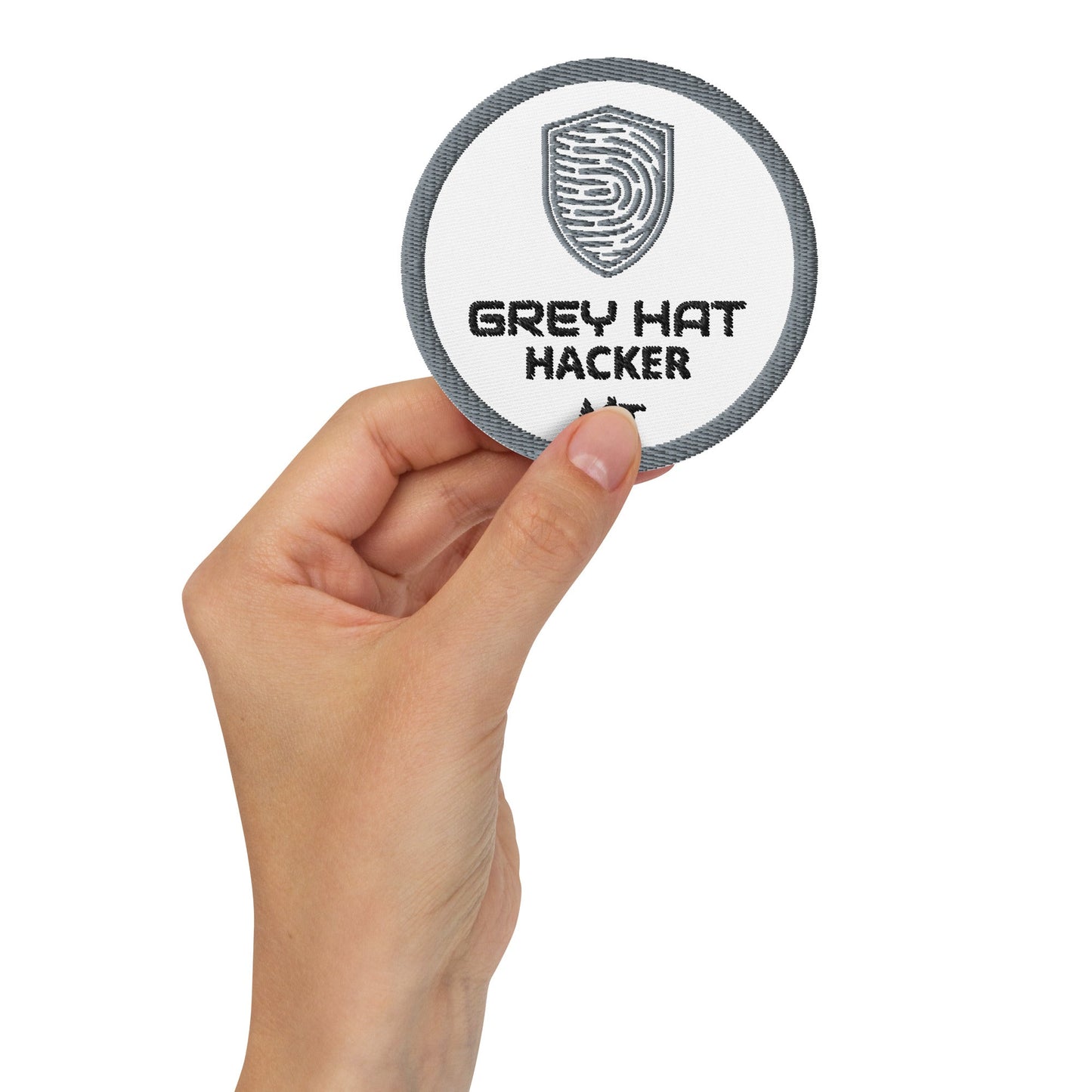 Grey Hat Hacker V2 - Embroidered patches by DarkByteGear