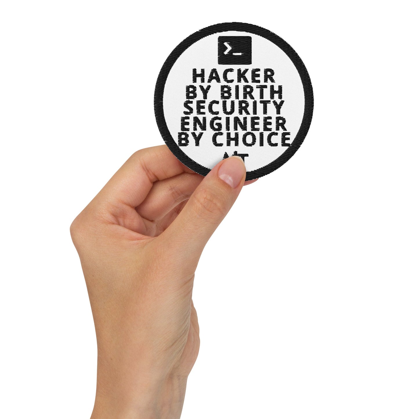 Hacker by birth Pentester by choice - Embroidered patches by DarkByteGear