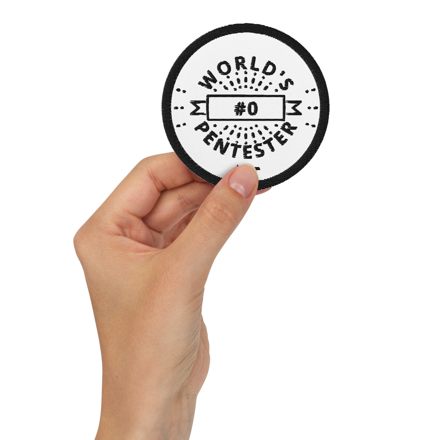 World's #0 Pentester - Embroidered patches by DarkByteGear