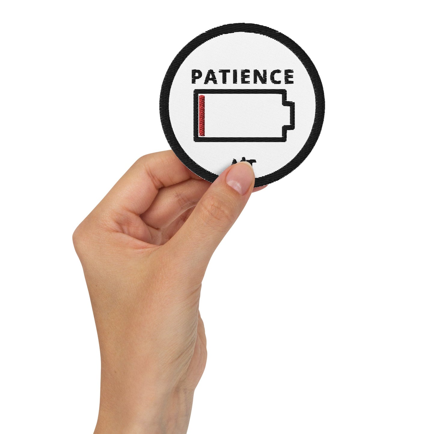 Patience - Embroidered patches by DarkByteGear