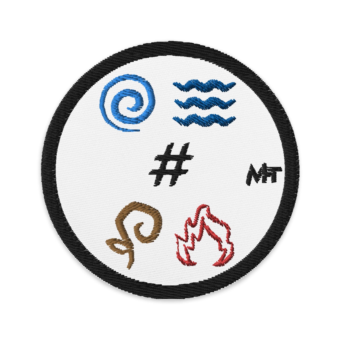 Air, Water, Earth, Fire, Root - Embroidered patches by DarkByteGear
