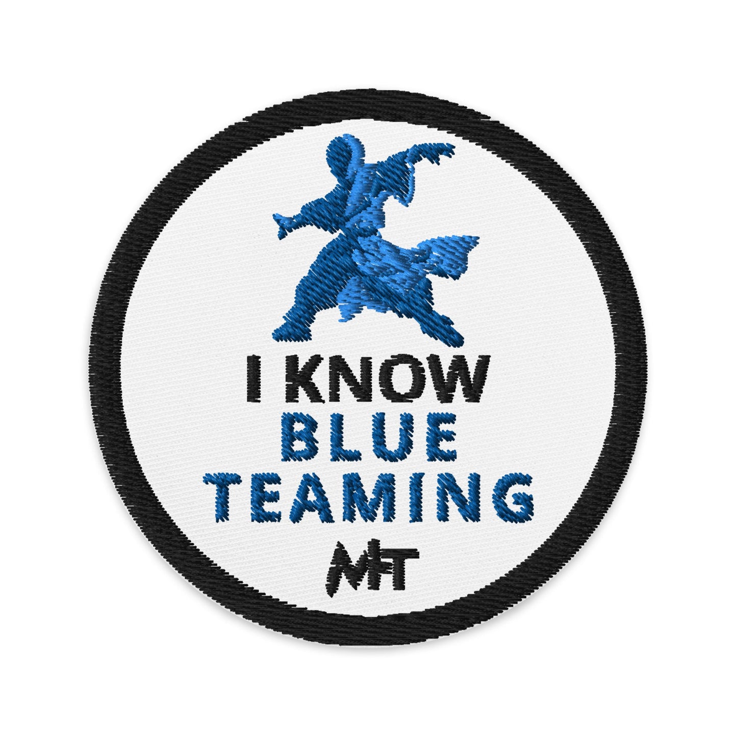 I Know Blue Teaming - Embroidered patches by DarkByteGear