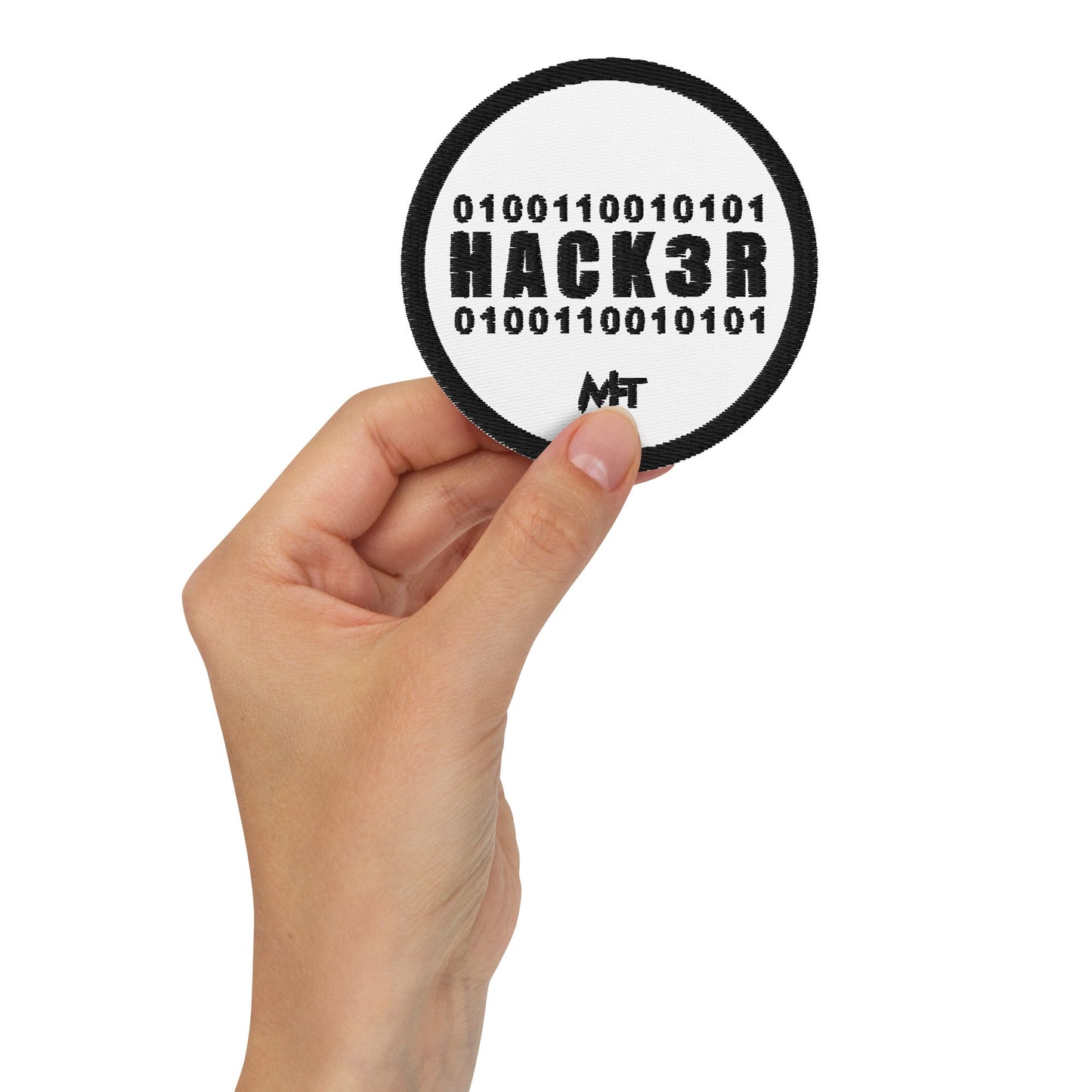 0100110010101 Hack3r - Embroidered patches by DarkByteGear