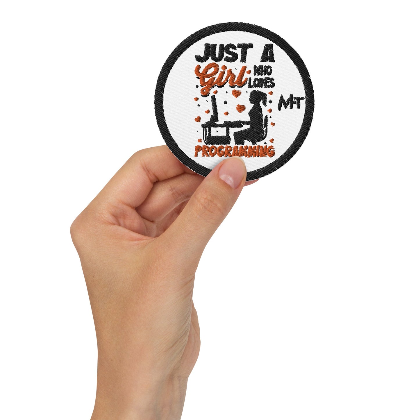 Just a girl who loves programming - Embroidered patches by DarkByteGear