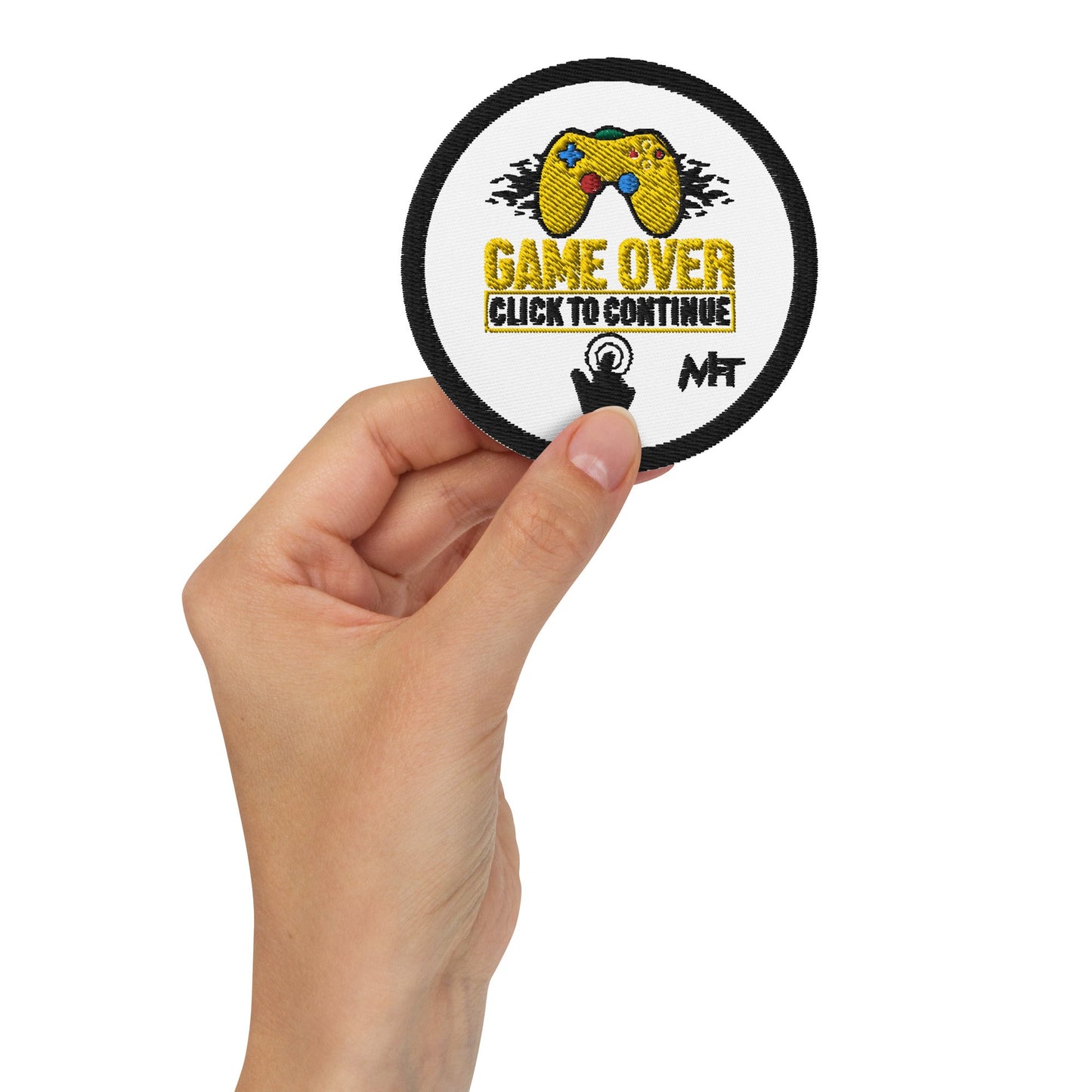 Game Over Click to continue - Embroidered patches by DarkByteGear
