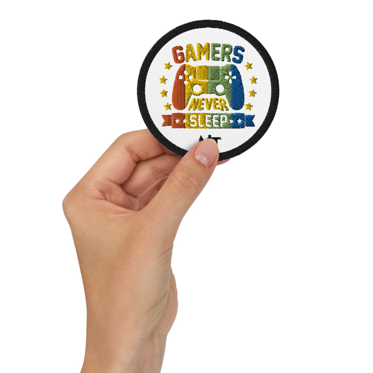 Gamers never sleep - Embroidered patches by DarkByteGear